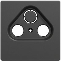 Лицевая панель Schneider Electric Merten D-Life для 3-м. розетки TV+R+SAT антрацит